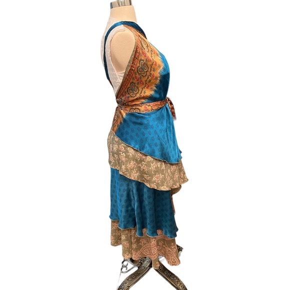 Vintage Boho reversible sari wrap skirt - Picture 11 of 14